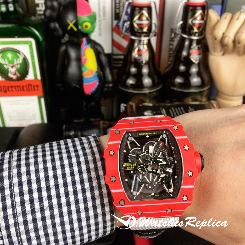 Richard Mille RM 35 02 Rafael Nadal Red Quartz TPT | Luxe Watches